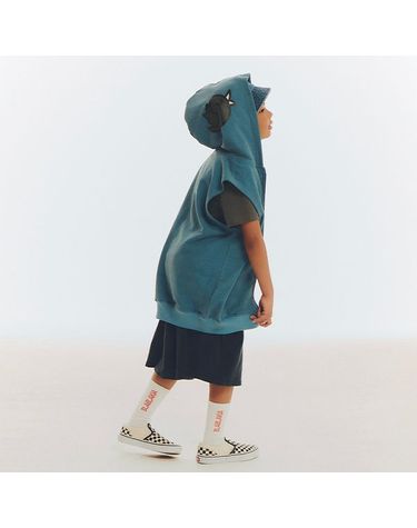 [보리보리] BLAH HOODES SWEAT VEST  _BLUE