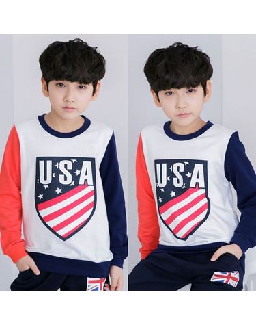 [보리보리] 맨투맨티 마크USA 맨투맨티