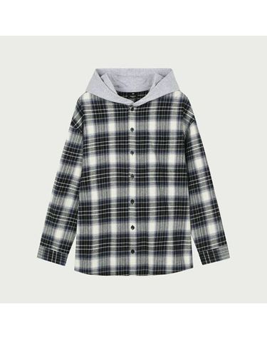 [보리보리] 행텐틴즈 동백01 코튼 체크 후드 셔켓_네이비 14570-020-403-09-277