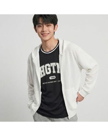 [보리보리] 행텐틴즈 동백01 스트라이프 메쉬 후드집업_화이트 14570-034-401-31-003