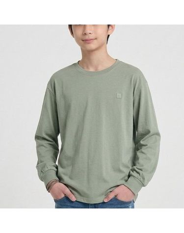 [보리보리] 행텐틴즈 동백01 베니 러버 와펜 티셔츠_린넨그린 14580-031-604-31-394