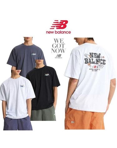[보리보리]  NB BOY 바스켓볼 레터링 반팔티 NBNEGCO205