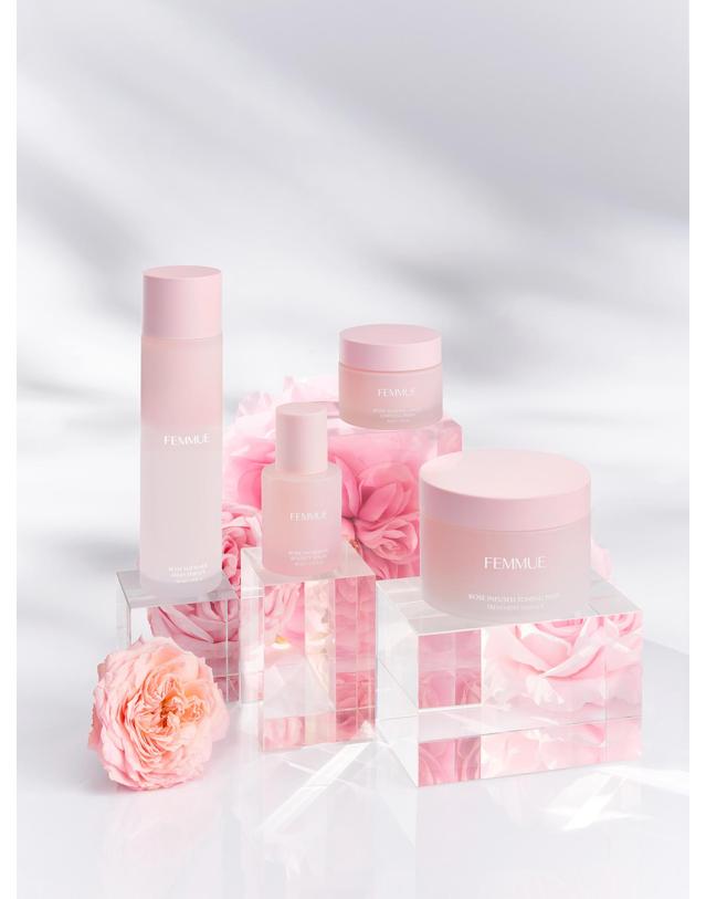 파뮤 로즈 인퓨즈드 토닝 패드 160mL 착용컷