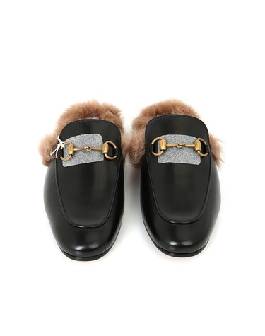 [중고명품] 구찌 프린스타운 홀스빗 블로퍼 FUR 퍼뮬 베티스 구두 397647