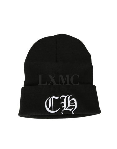 [중고명품] 크롬하츠 CH 로고 워치 캡 비니 엠브로이더드 양면모자 화이트 WATCH CAP