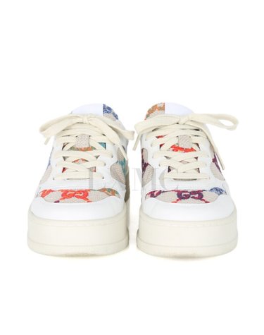[중고명품] 구찌 GG 엠보스 트위드 멀티 여성 스니커즈 670408