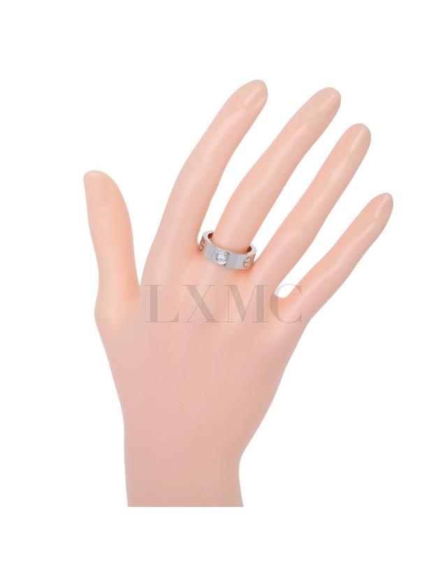 까르띠에 [중고명품] [중고명품] 까르띠에 다이아 러브링 3포인트 다이아 러브반지 48호 착용컷