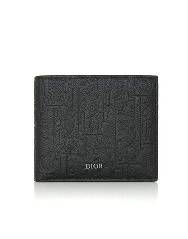 [중고명품] 디올 그래비티 반지갑 블랙 Dior Gravity 2ESBH027FLG 보증서