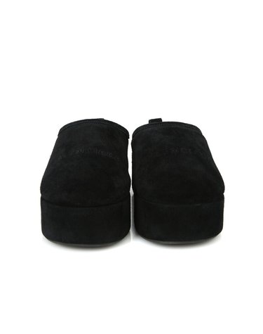 [중고명품] 발렌시아가 블로퍼 블랙 뮬 플랫폼 털신 슬리퍼 825258