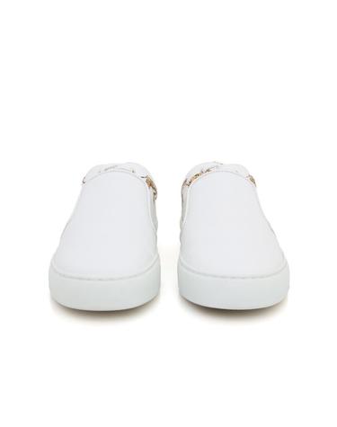 [중고명품] 샤넬 화이트 캔버스 스니커즈 슬립온 G31714