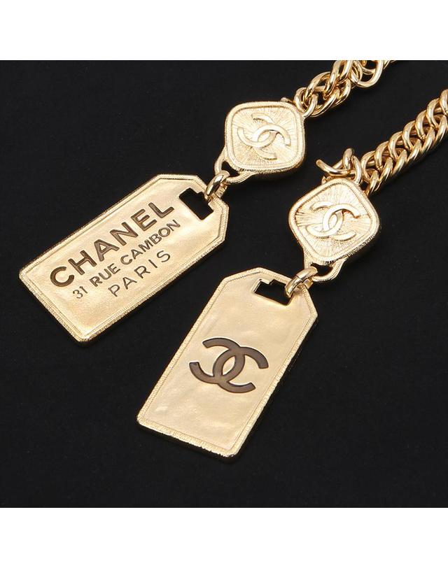 샤넬 [중고명품] [중고명품] 샤넬 깜봉 네크리스 빈티지 목걸이 31 RUE CAMBON 착용컷