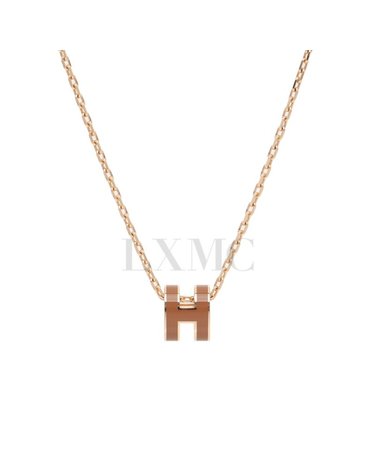 [중고명품] 에르메스 미니팝 아슈 목걸이 H 아쉬 네크리스 Mini Pop H147992FO03