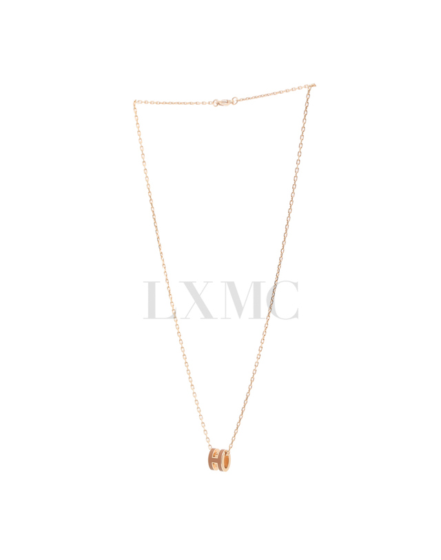 에르메스 [중고명품] [중고명품] 에르메스 미니팝 아슈 목걸이 H 아쉬 네크리스 Mini Pop H147992FO03 착용컷
