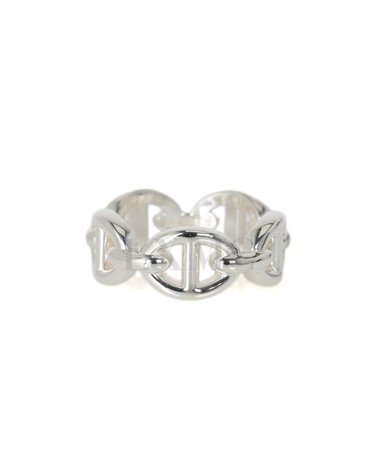 [중고명품] 에르메스 샹달 실버 반지 샹달크 링 RING 은반지 47호 H109507B