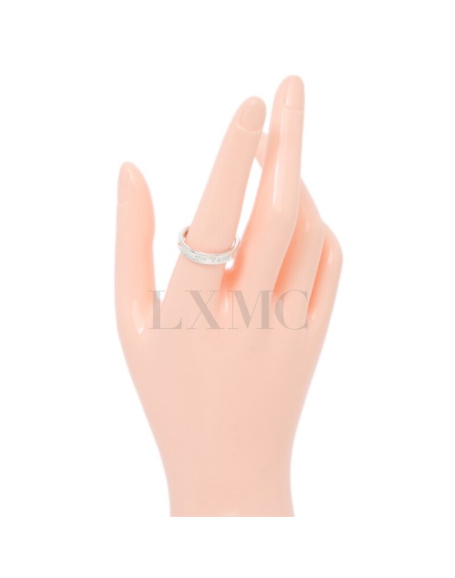 티파니앤코 [중고명품] [중고명품] 티파니 리턴투 인터라킹 실버링 Tiffany 1837 실버반지 16호 착용컷