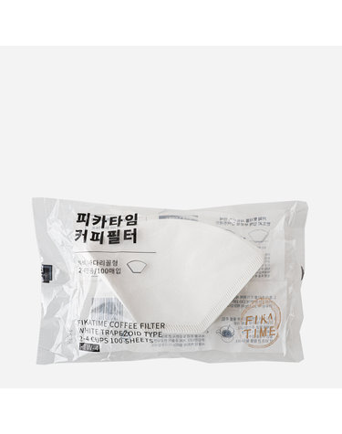 피카타임 부채꼴 필터 - 4컵 화이트(100p)