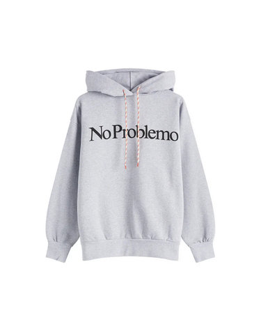 NO PROBLEMO 노프라블레모 로고 후드 그레이 NP2001203 GR