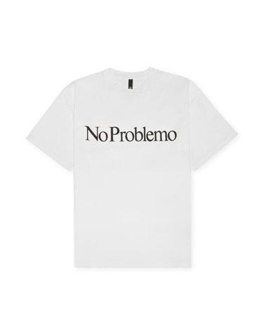 NO PROBLEMO 노프라블레모 로고 반팔 티셔츠 화이트 NP6000203 WH