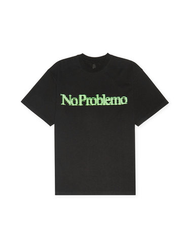 NO PROBLEMO 노프라블레모 디지털 로고 반팔 티셔츠 블랙 NP6001703 BK