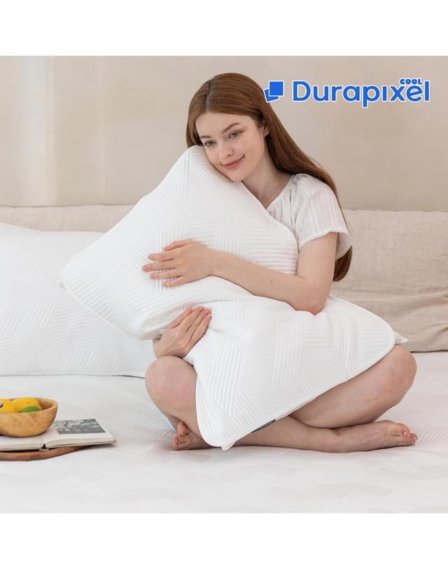 듀라픽셀 (Q-Max 4.63) 냉감패드 여름 침대패드 시원한 냉감 쿨매트 쿨패드 착용컷