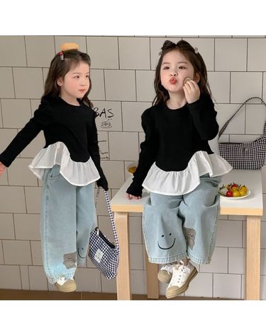 [보리보리] 화이트블랙프릴상하복