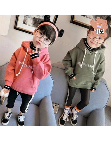 [보리보리] 인터후드T기모