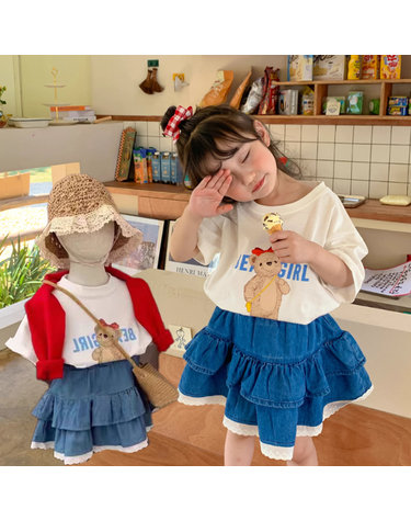 [보리보리] 레드리본곰세트상하복