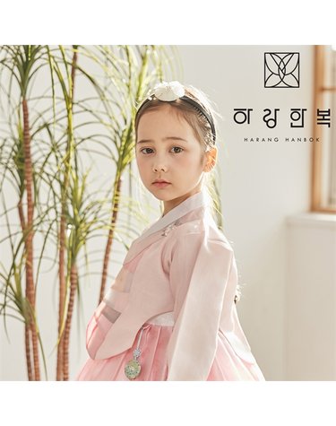 [보리보리] 여아 머리띠 유리꽃-백색