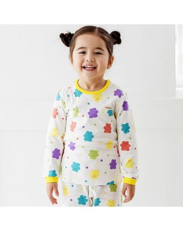 [보리보리]  말랑곰 무형광 긴팔 양면 실내복