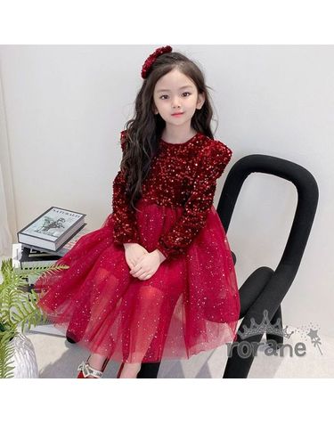 [보리보리] 크리스마스 여아 레드 주니어 공주 원피스