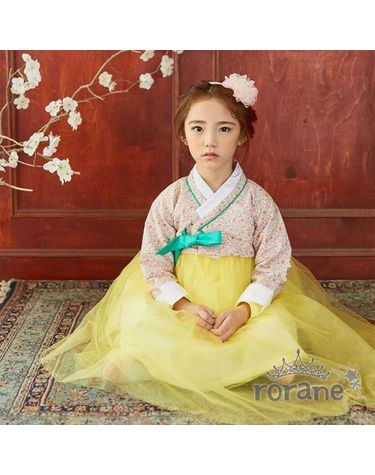 [보리보리] 여아 리버티 한복 드레스