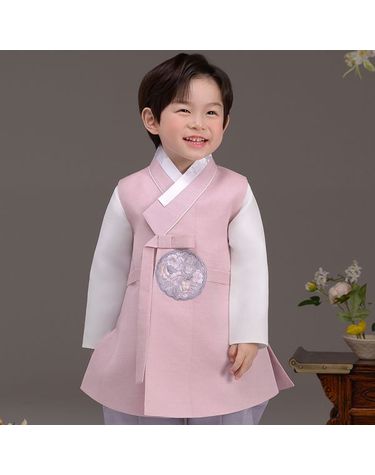 [보리보리] QT916-분홍동하 남아한복 아동한복