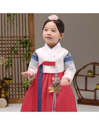 [보리보리] QT332-동백리안 여아한복 아동한복