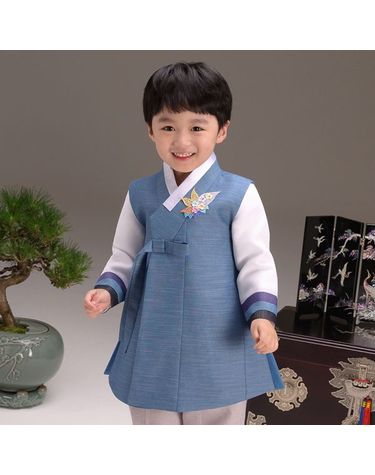 [보리보리] QT510-청록수호 남아한복 아동한복
