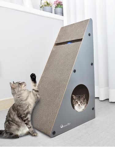 크림펫 고양이 수직 스크래쳐 숨숨집 대형