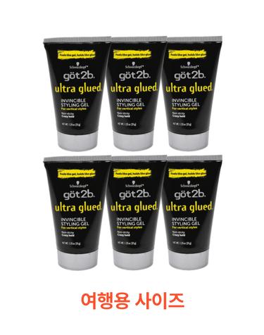 [무료배송직구]갓투비 울트라 글루드 인빈서블 스타일링 헤어 젤 미니 35g x 6개