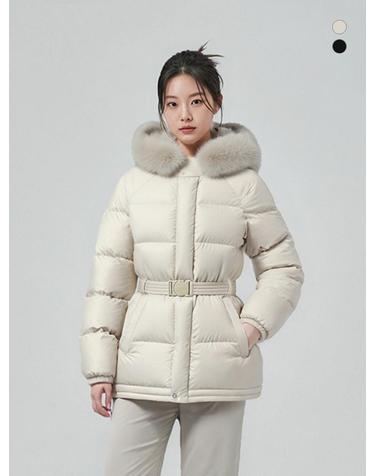 [K2] 여성 GOLDEN K95 마들렌 FOX 구스다운 미들패딩_GWW25550