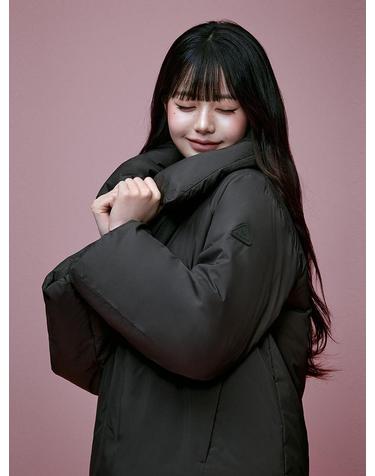 [아이더](장원영착용) 여성 라벨르 캐시미어 숏 코트 구스다운 숏패딩 자켓_DWW25560C6
