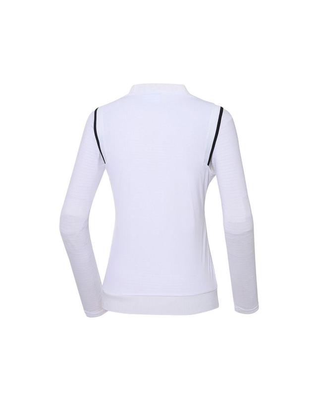 와이드앵글 [와이드앵글] CO W.ICE 레이어드 라운드 티셔츠 L_WWM23215W2 착용컷