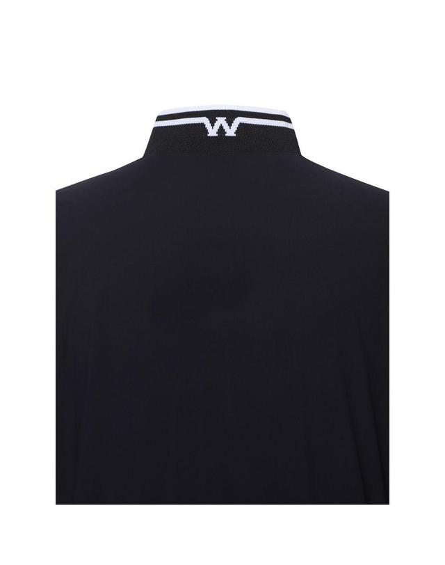 와이드앵글 [와이드앵글] CO W.ICE 반넥 블라우스 L_WWM23212Z1 착용컷