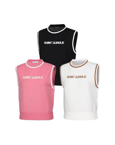 [와이드앵글] 여성 CO 와글 아트웍 루즈핏 베스트 L_WWU24K74