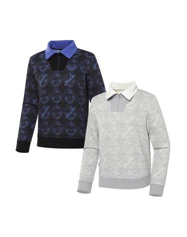 [와이드앵글] 여성 WG 아르데코 와이드 카라 티셔츠 L_WWW23273