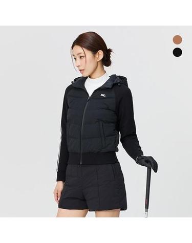 [와이드앵글] 여성 TO 하이브리드 후디 스웨터 풀짚업 L_WWW24K35