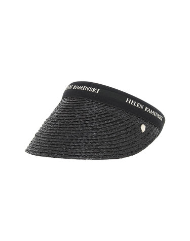 헬렌카민스키  라피아 비앙카 썬바이저 썬캡 HAT52491 CHARCOAL BLACK
