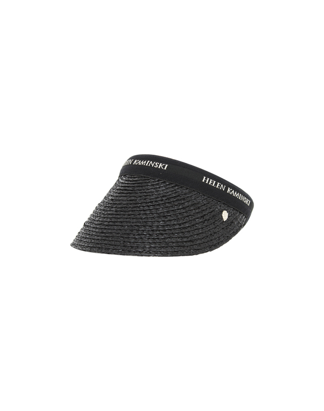 헬렌카민스키 헬렌카민스키 라피아 비앙카 썬바이저 썬캡 HAT52491 CHARCOAL BLACK 착용컷