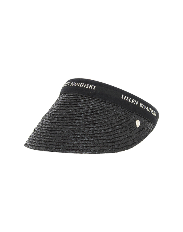 헬렌카민스키 헬렌카민스키 라피아 비앙카 썬바이저 썬캡 HAT52491 CHARCOAL BLACK 착용컷