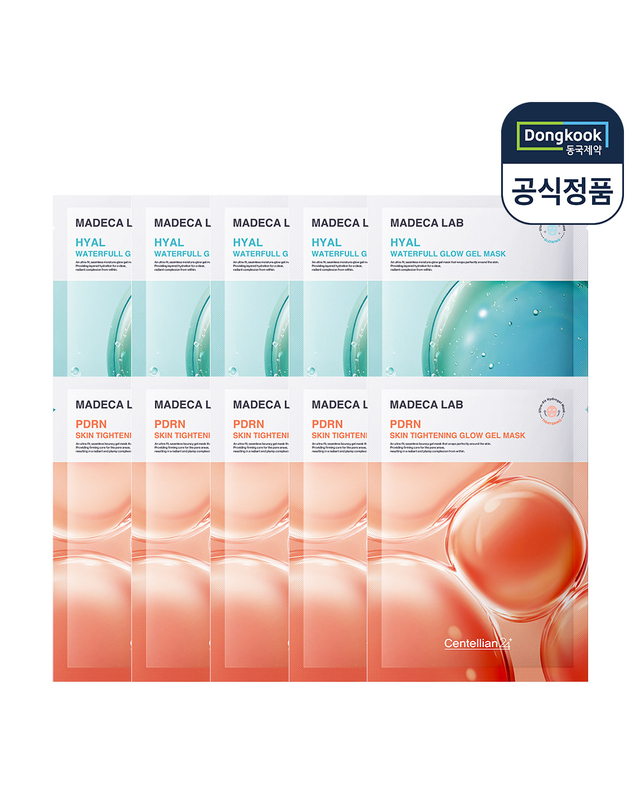 센텔리안24 센텔리안24 마데카 랩 히알 워터풀 글로우 겔 마스크팩 5매+피디알엔 스킨 타이트닝 글로우 겔 마스크팩 5매 착용컷