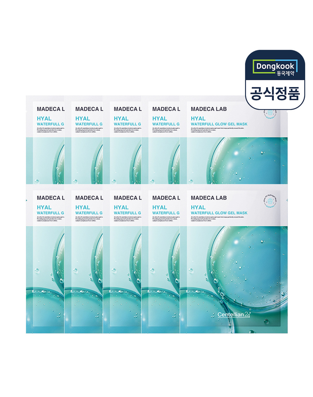 센텔리안24 센텔리안24 마데카 랩 히알 워터풀 글로우 겔 마스크팩 10매 착용컷