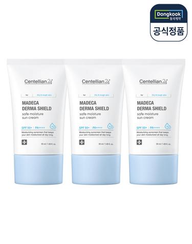 센텔리안24 마데카 더마 쉴드 세이프 수분 선크림 50ml(SPF50+) 3개