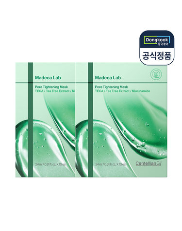 센텔리안24 마데카 랩 마스크 포어 타이트닝 10매 X 2개 모공탄력